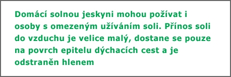 Používání domácí solné jeskyně Salin